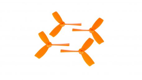 DAL 4045 4x4.5" Tri-Blade Bullnose Props "Indestructible" (Set of 4 - Orange)