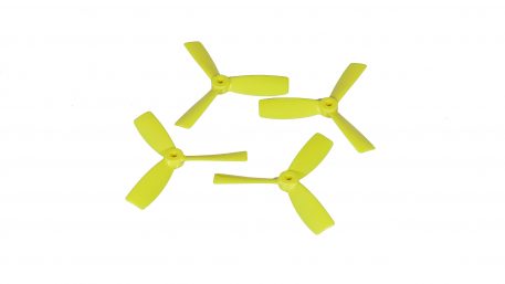 DAL 4045 4x4.5" Tri-Blade Bullnose Props "Indestructible" (Set of 4 - Yellow)