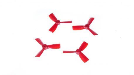 DAL T3045BN 3x4.5" Tri-Blade Bullnose Props "Indestructible" - Red - (Set of 4)