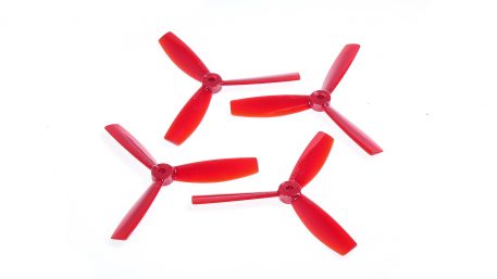 DAL T5045BN 5x4.5" Tri-Blade Bullnose Props "Indestructible" - Red - (Set of 4)