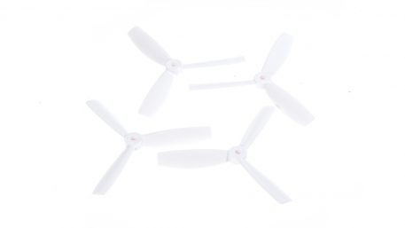 DAL T5045BN 5x4.5" Tri-Blade Bullnose Props "Indestructible" - White - (Set of 4)