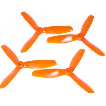 DAL T5045 V2 5x4.5" Tri-Blade "Indestructible" Props - Orange - (Set of 4)