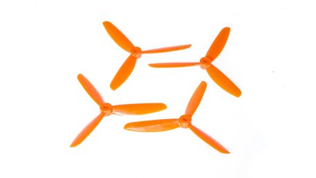 DAL TJ5045 5x4.5" Tri-Blade Props "Indestructible" - Orange - (Set of 4)