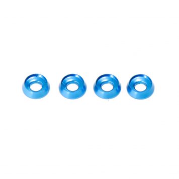 M3 x 8 x 2.5MM Countersink Washers for Button Head Screws - Blue (4pcs)