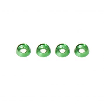 M3 x 8 x 2.5MM Countersink Washers for Button Head Screws - Green (4pcs)
