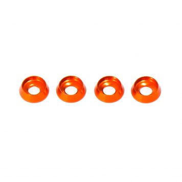 M3 x 8 x 2.5MM Countersink Washers for Button Head Screws - Orange (4pcs)