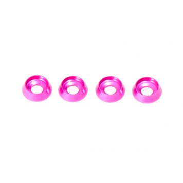 M3 x 8 x 2.5MM Countersink Washers for Button Head Screws - Pink (4pcs)