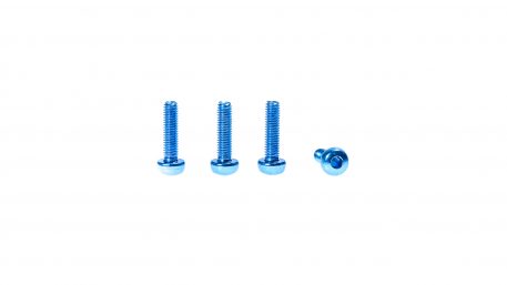 M3 x 12MM Aluminum Socket Button Head Metric Screws – Blue (4pcs)