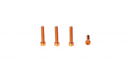 M3 x 16MM Aluminum Socket Cap Head Metric Screws – Orange (4pcs)