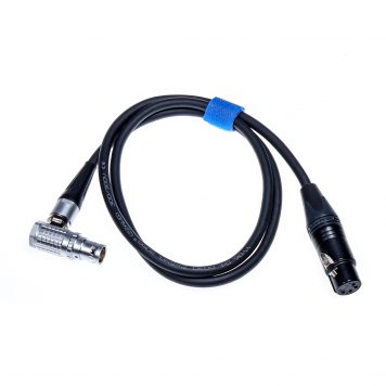 Right Angle ARRI Alexa Mini 8 PIN to 4 PIN XLR Cable - 1m