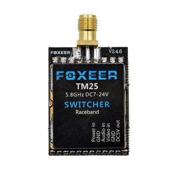Foxeer 5.8G 40CH TM25 SWITCHER 25/200/600mW adjustable Power VTX with Race Band