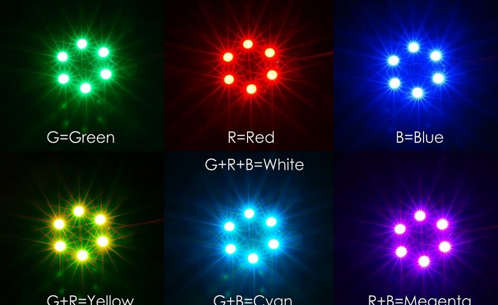 RGB LED CIRCLE X6-12V - Aerialpixels